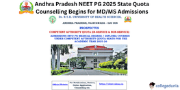 Andhra Pradesh NEET PG 2025 State Quota Counselling Begins